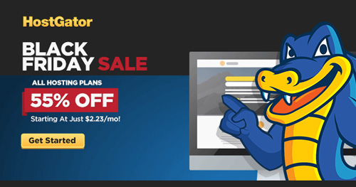 55% off hosting at HostGator this Black Friday! 55% off hosting at HostGator this Black Friday!