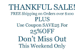 25% off with SAVE25 and free shipping on orders over $100 25% off with SAVE25 and free shipping on orders over $100