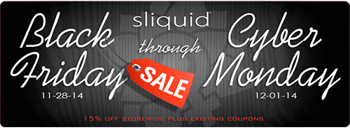 15% off Sliquid and Ride lube this Black Friday and Cyber Monday 15% off Sliquid and Ride lube this Black Friday and Cyber Monday